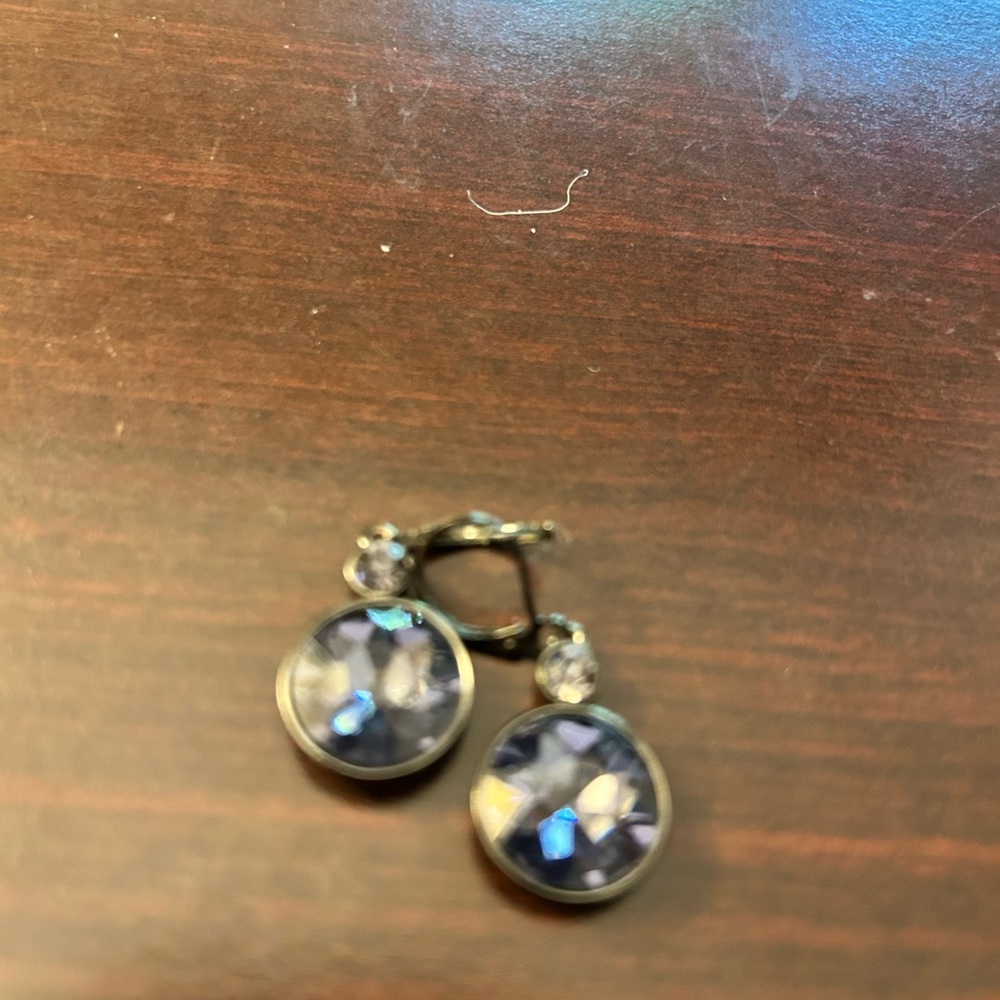 Topaz looking drop earrings